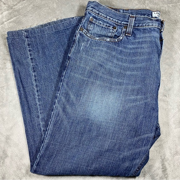 Levi’s Jeans Mens 40x29 Low Boot Cut 527 Denim Pants Wide Leg Comfortable Casual - Picture 2 of 14